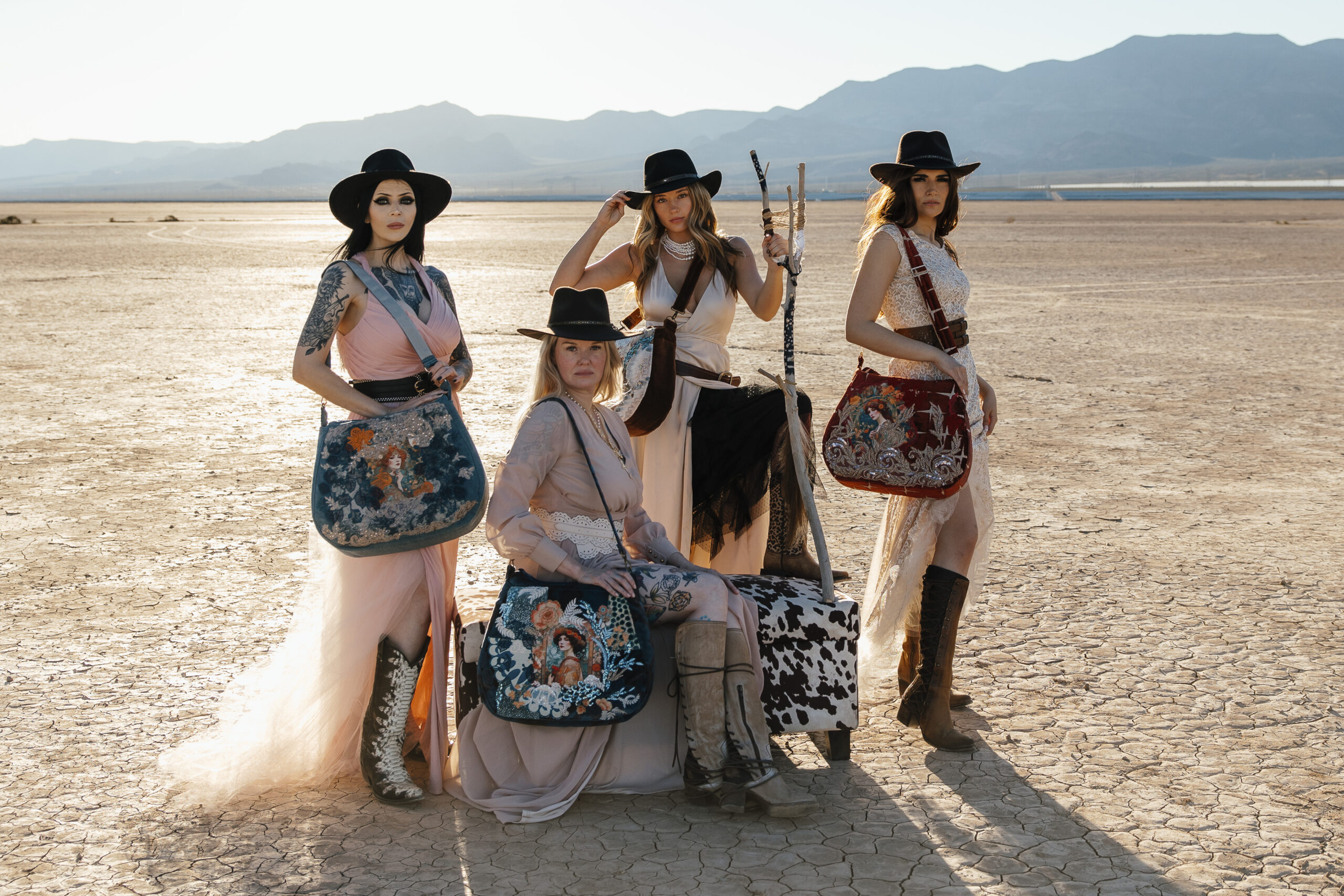Strategic branding photography for Boneyard Star’s Fall Launch, a Las Vegas based sustainable fashion brand led by a woman-owned business focused on ethical production and long-term impact.